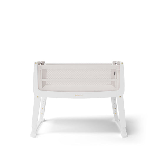 SnuzPod Studio Bedside Crib with mattress - Paris White