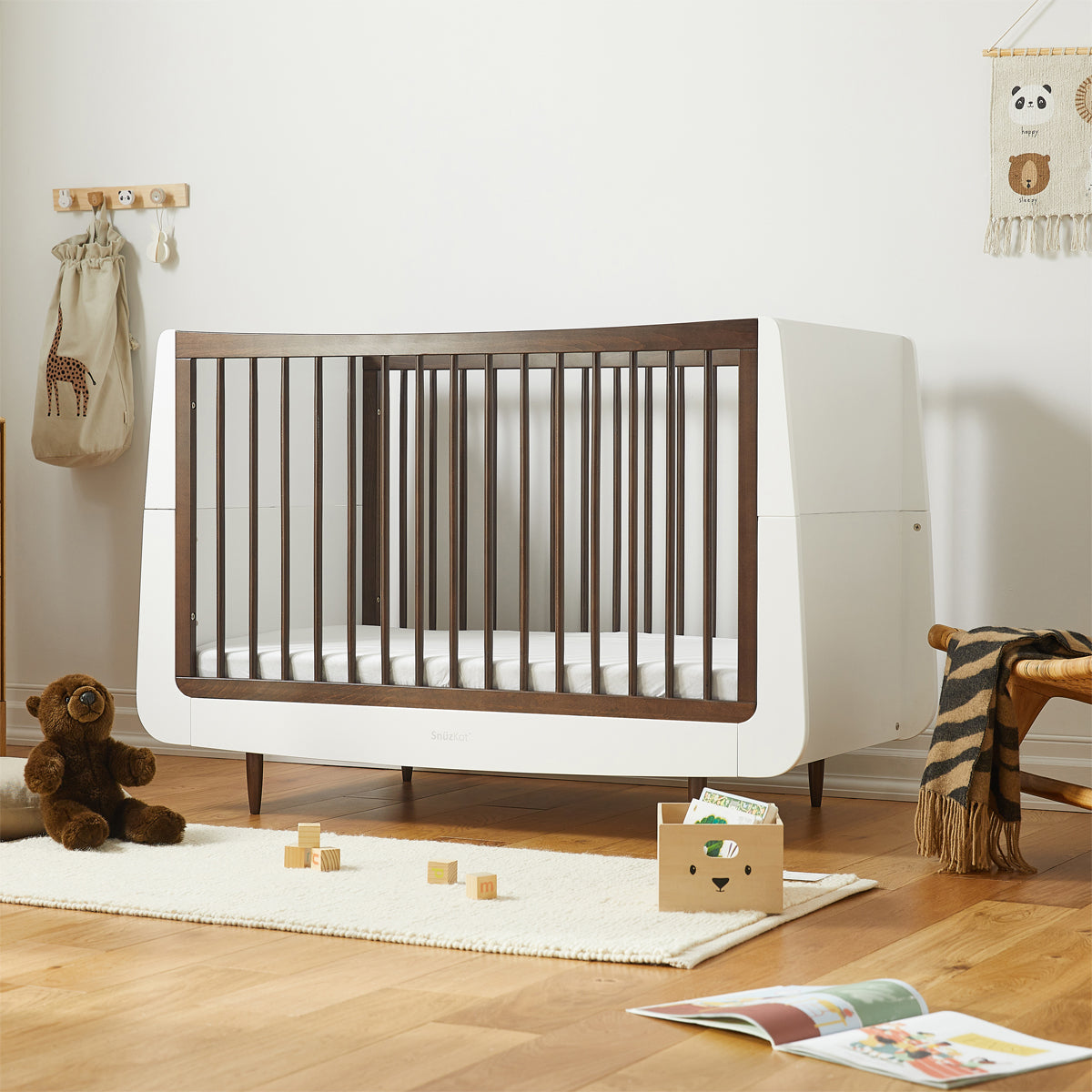 SnuzKot Skandi - The Natural Edit - 2 Piece Nursery Furniture Set - Ebony
