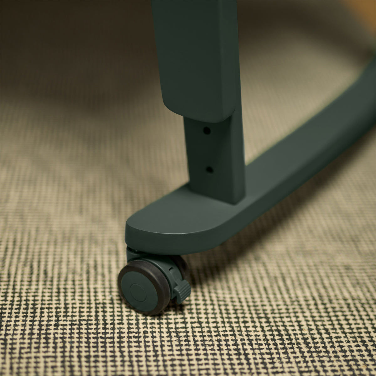 SnuzPod Studio Bedside Crib with mattress - Berlin Green