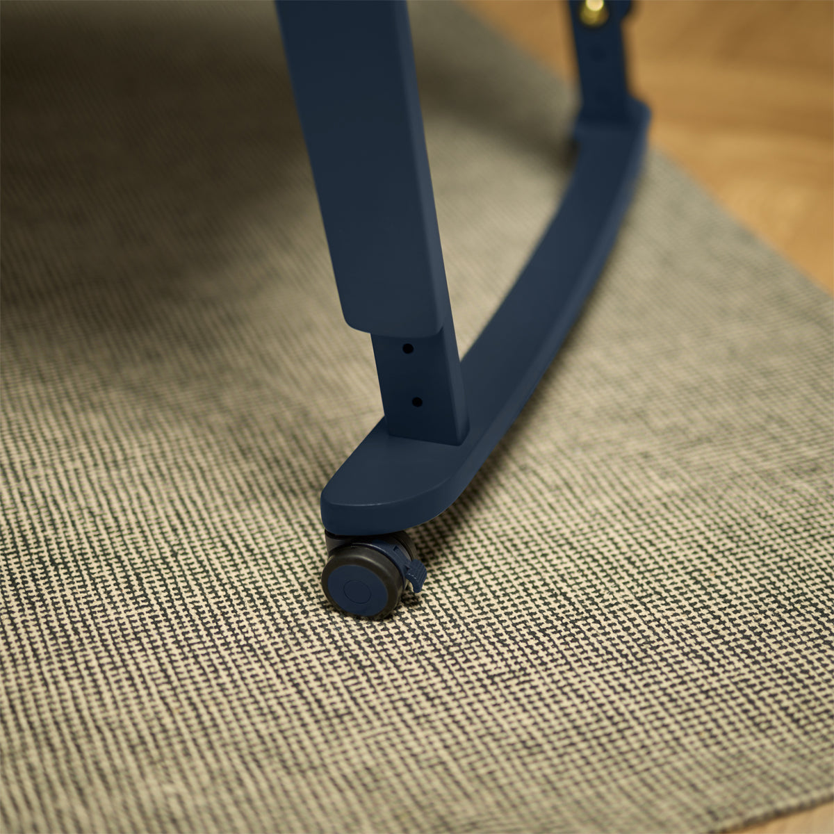 SnuzPod Studio Bedside Crib with mattress - London Navy