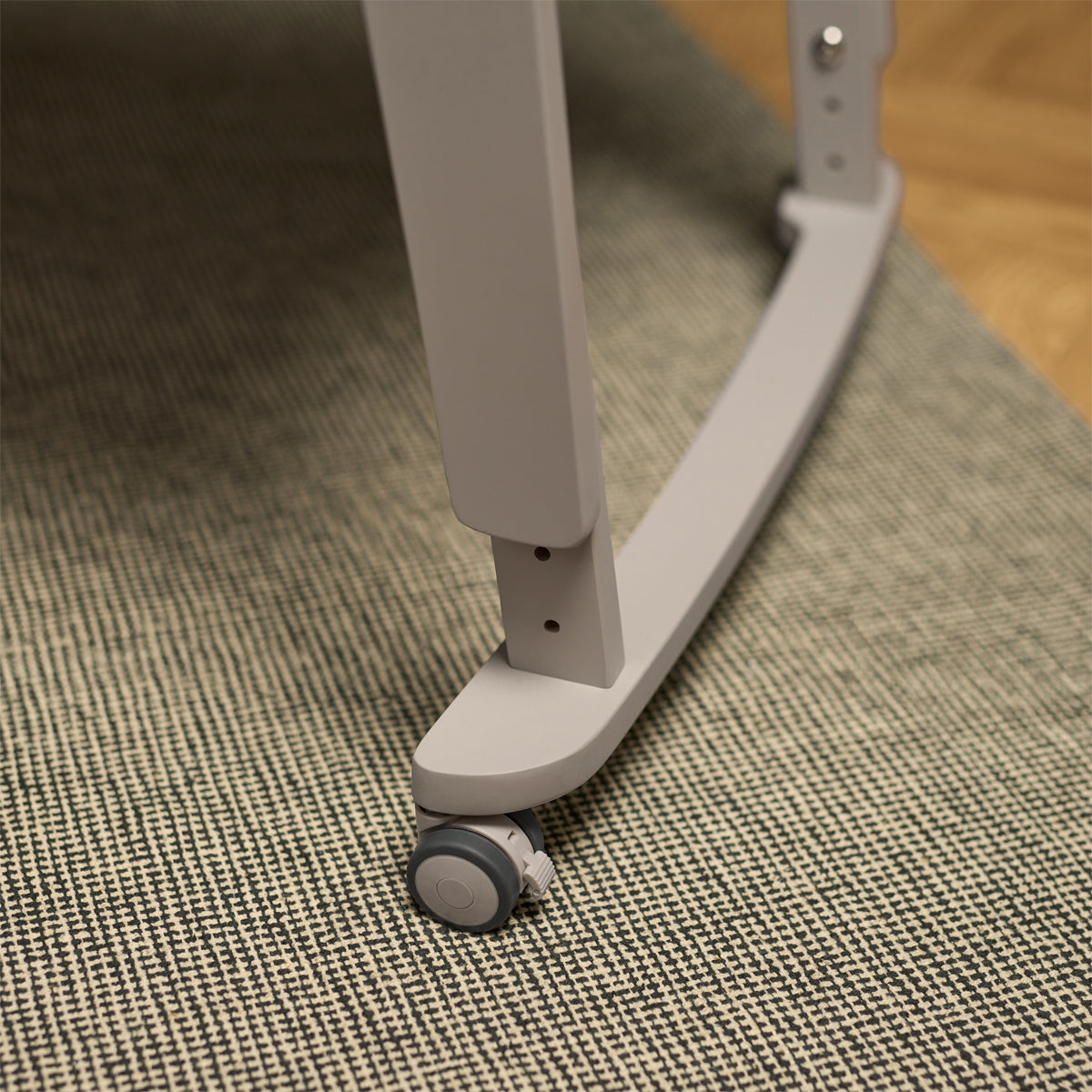 SnuzPod Studio Bedside Crib with mattress - Oslo Grey