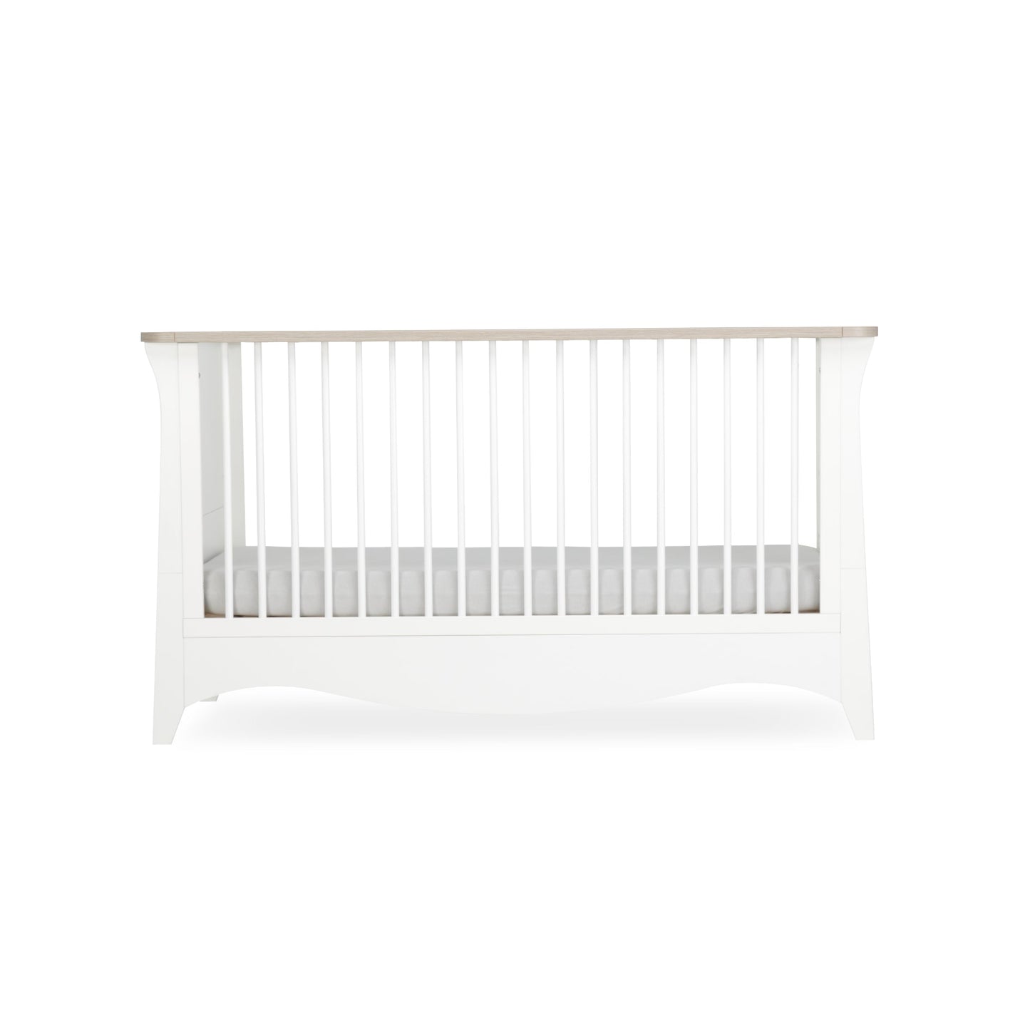 CuddleCo Clara Cot Bed - White/Ash