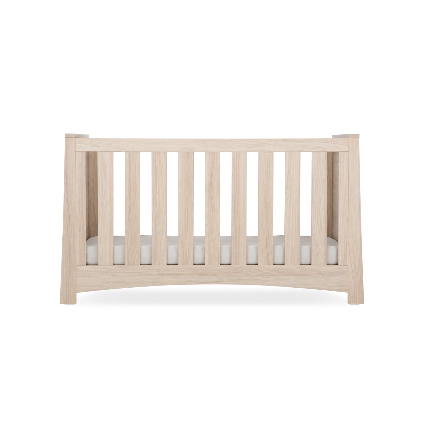 CuddleCo Isla 2pc Set 3 Drawer Dresser & Cot Bed  - Ash