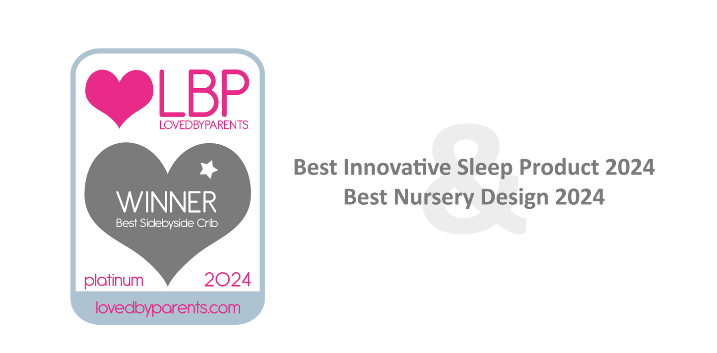 SnuzPod Studio Bedside Crib with mattress - Brooklyn Graphite