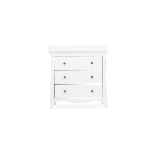 CuddleCo Clara 3 Drawer Dresser & Changer - White