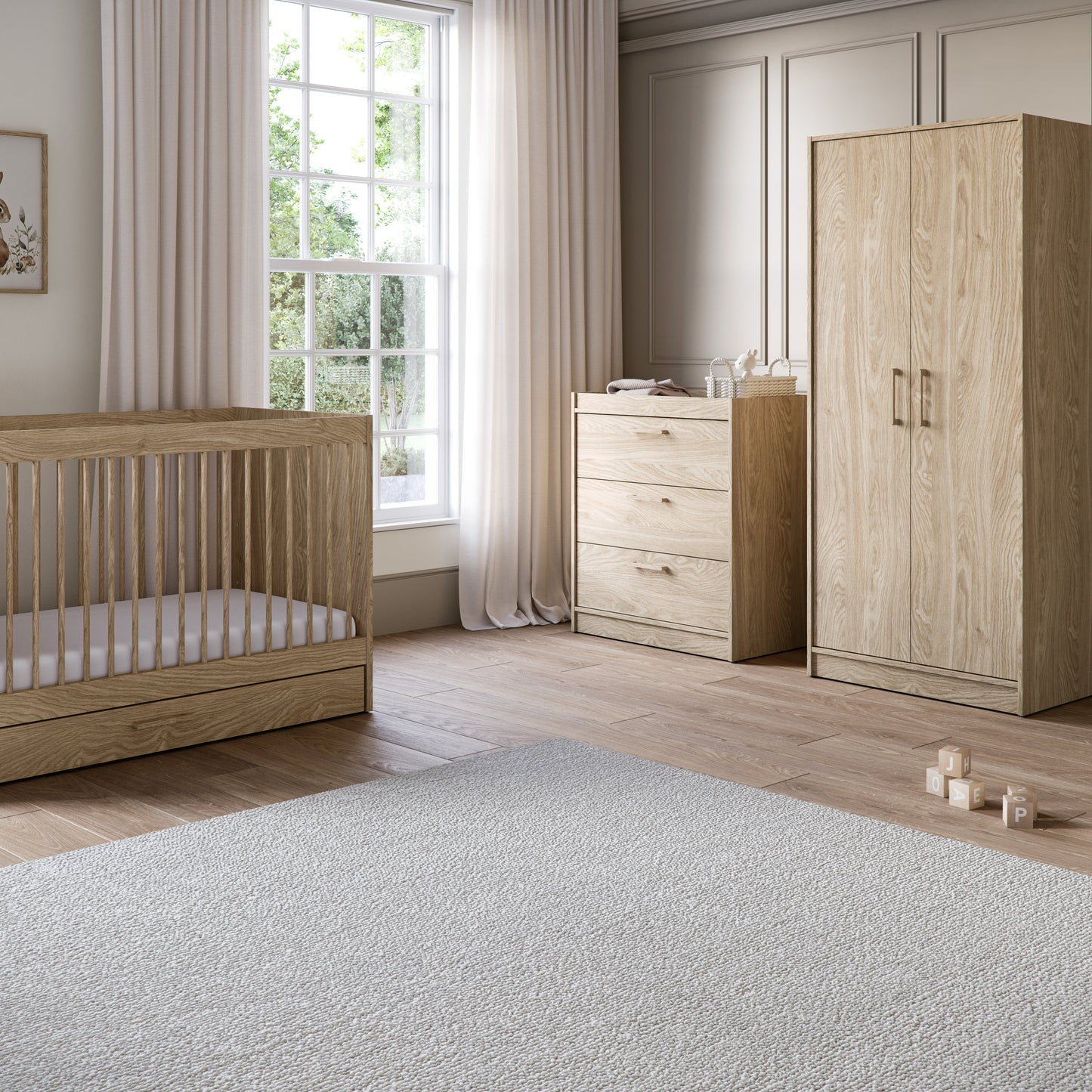 Silver Cross Geneva 3 Piece Nursery Set