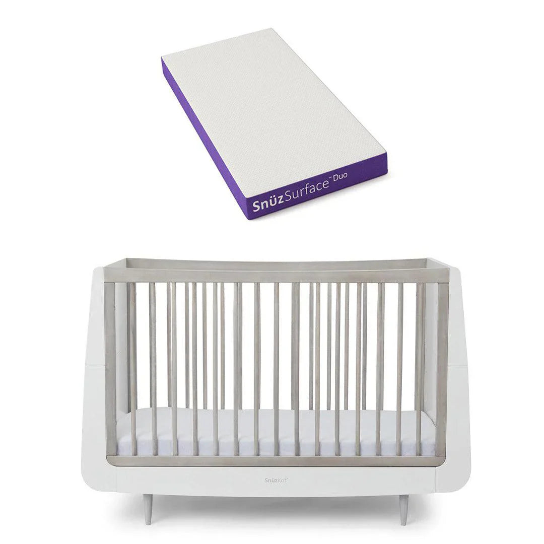 SnuzKot Skandi Cot Bed  - The Natural Edit - Silver Birch