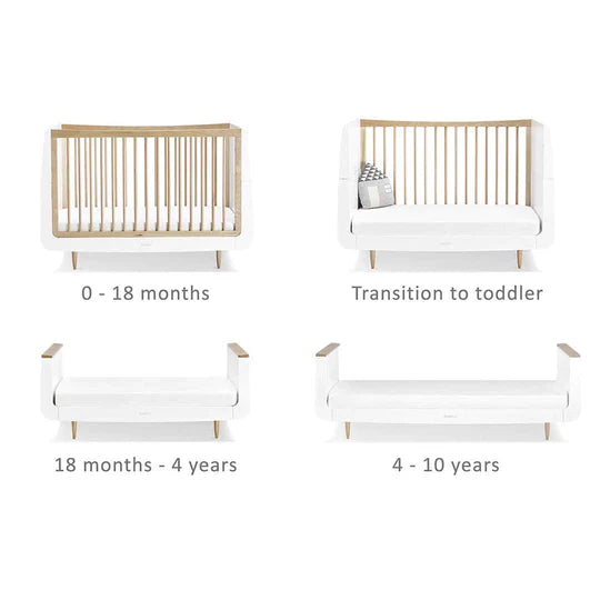 SnuzKot Skandi 3 Piece Nursery Furniture Set - Natural