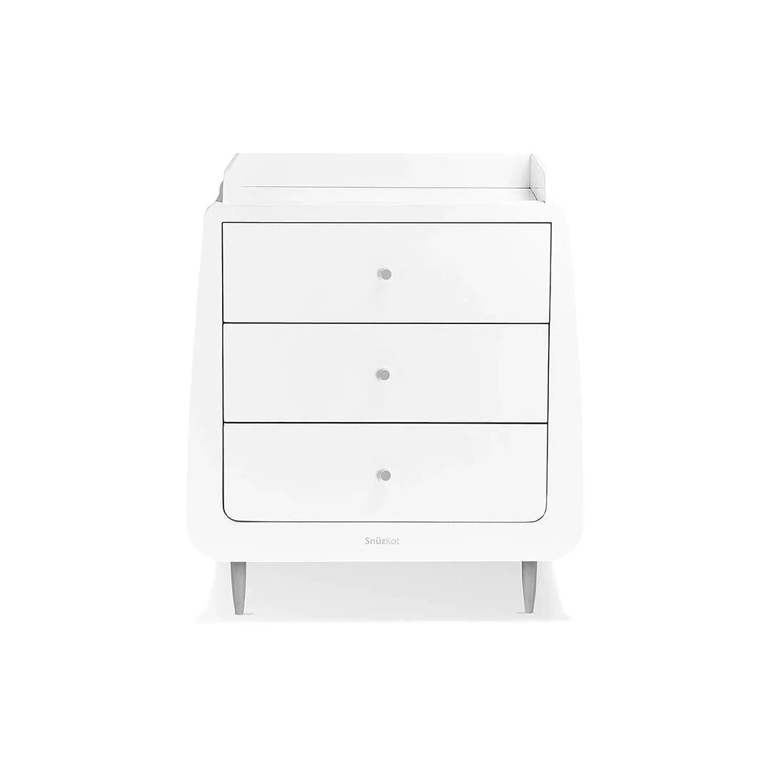 SnuzKot Skandi - The Natural Edit - 3 Piece Nursery Furniture Set - Silver Birch