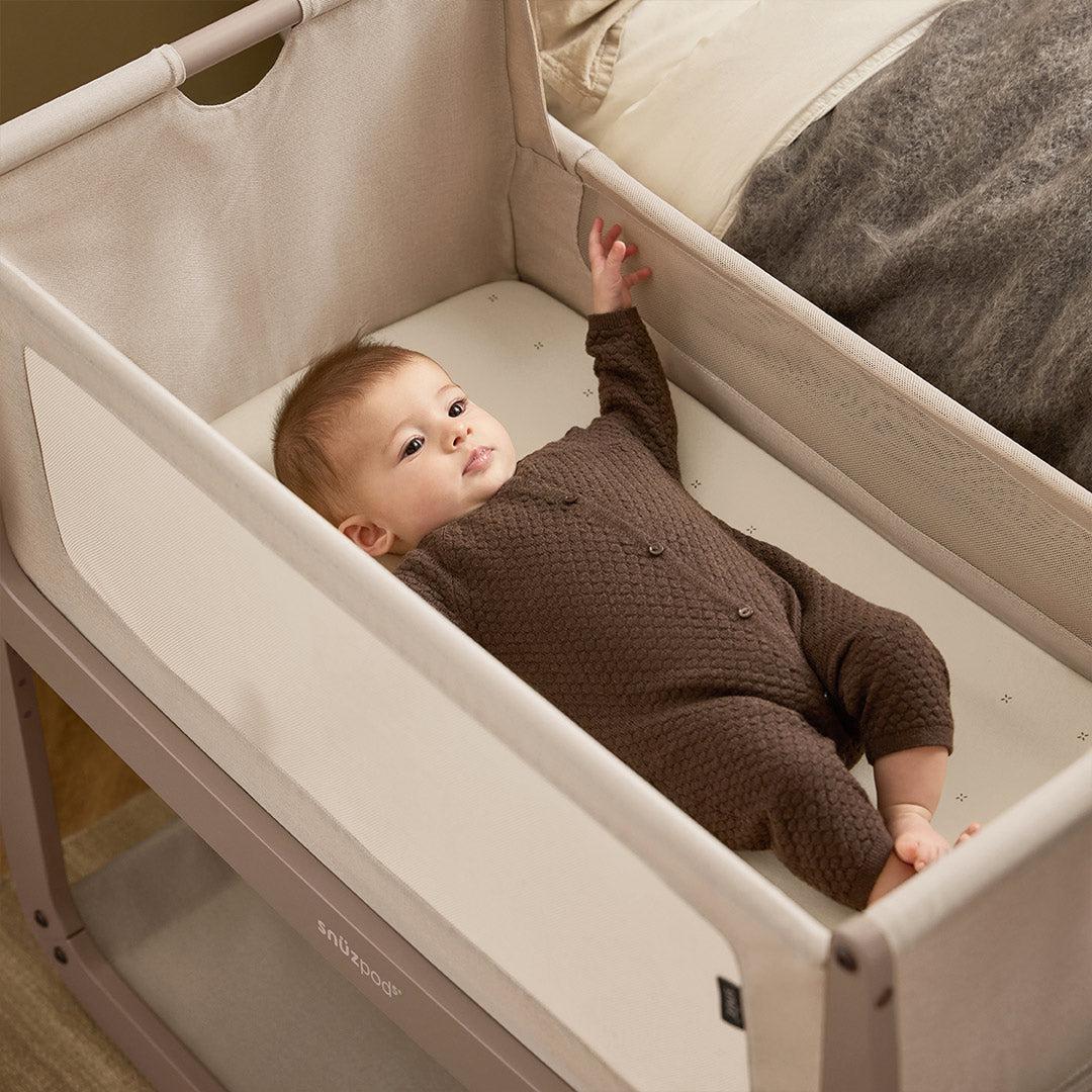 SnuzPod5 Bedside Crib - Mocha