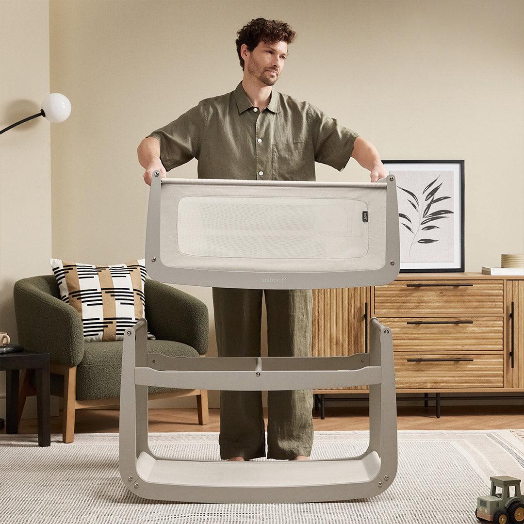 SnuzPod5 Bedside Crib - Pebble