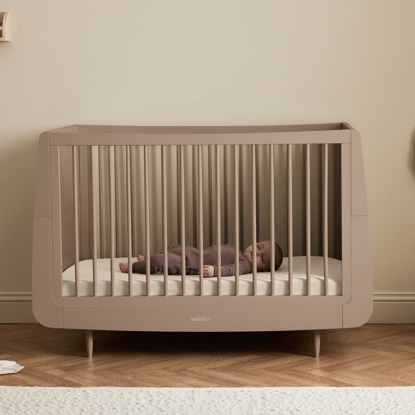 SnuzKot Skandi Cot Bed - Mocha