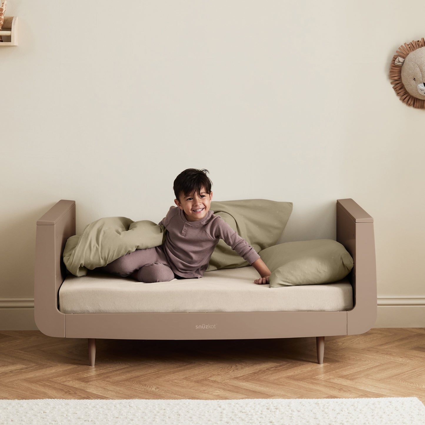 SnuzKot Skandi Cot Bed - Mocha