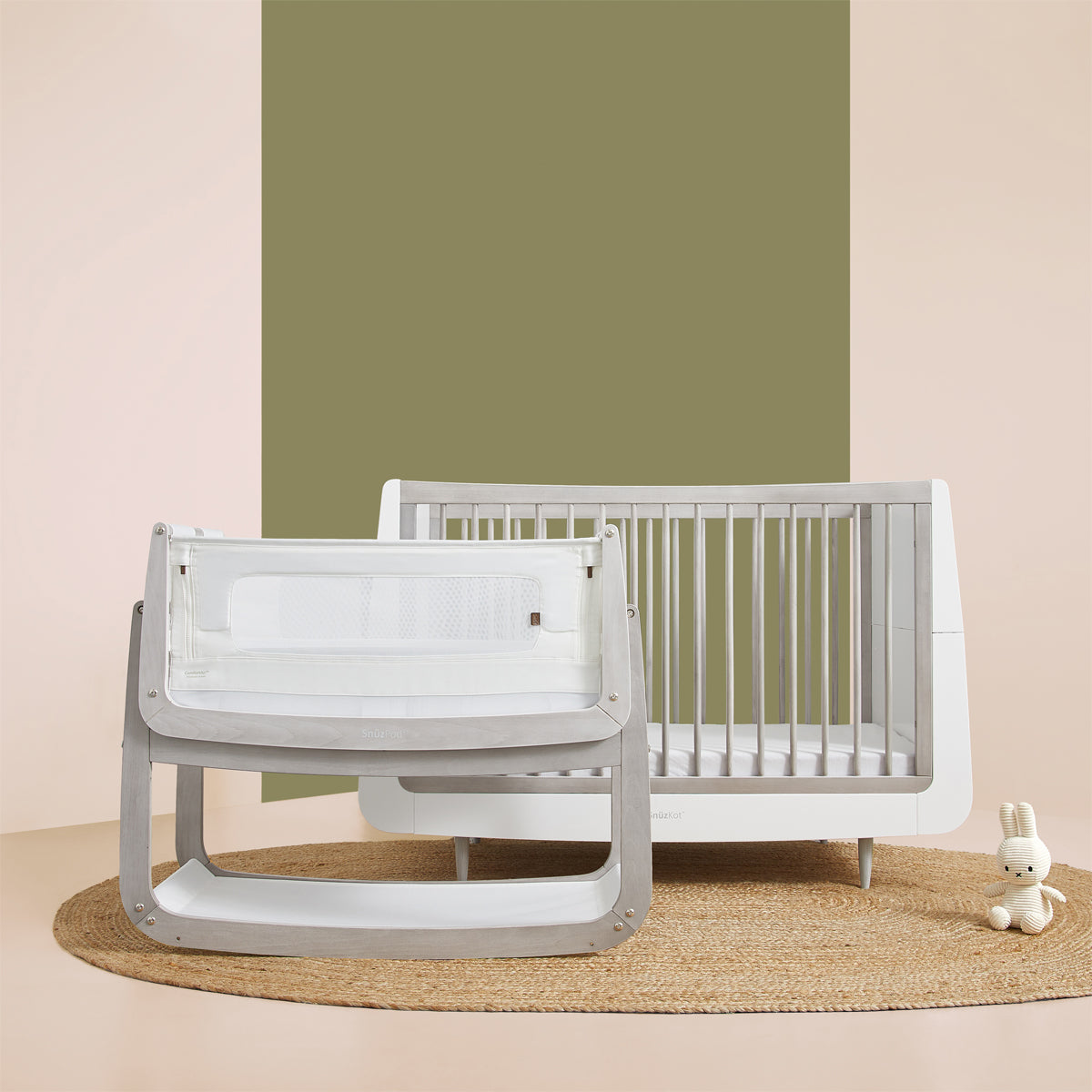 SnuzKot Skandi Cot Bed  - The Natural Edit - Silver Birch