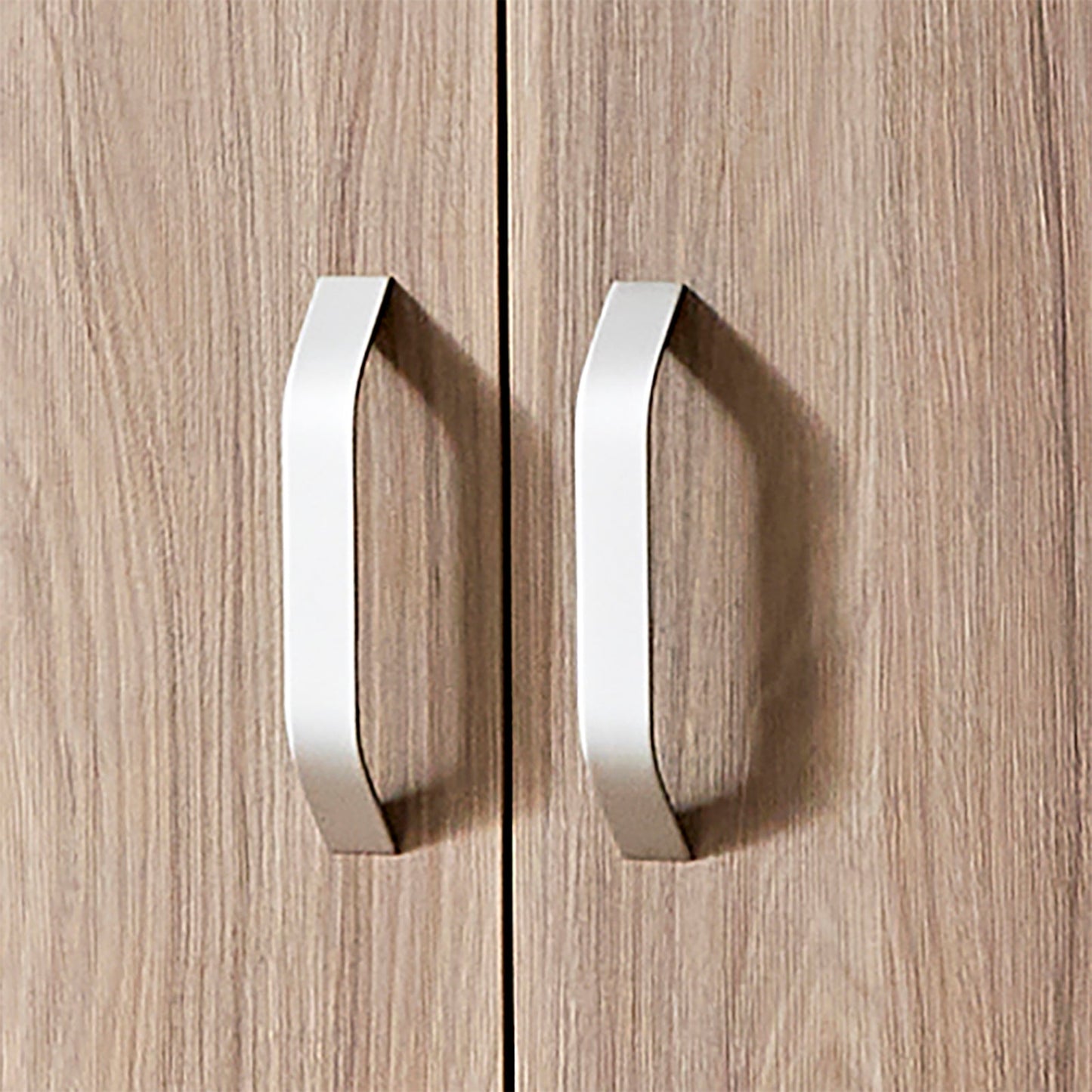 CuddleCo Ada 3pc Set 3 Drawer Dresser, Cot Bed & Wardrobe - White/Ash