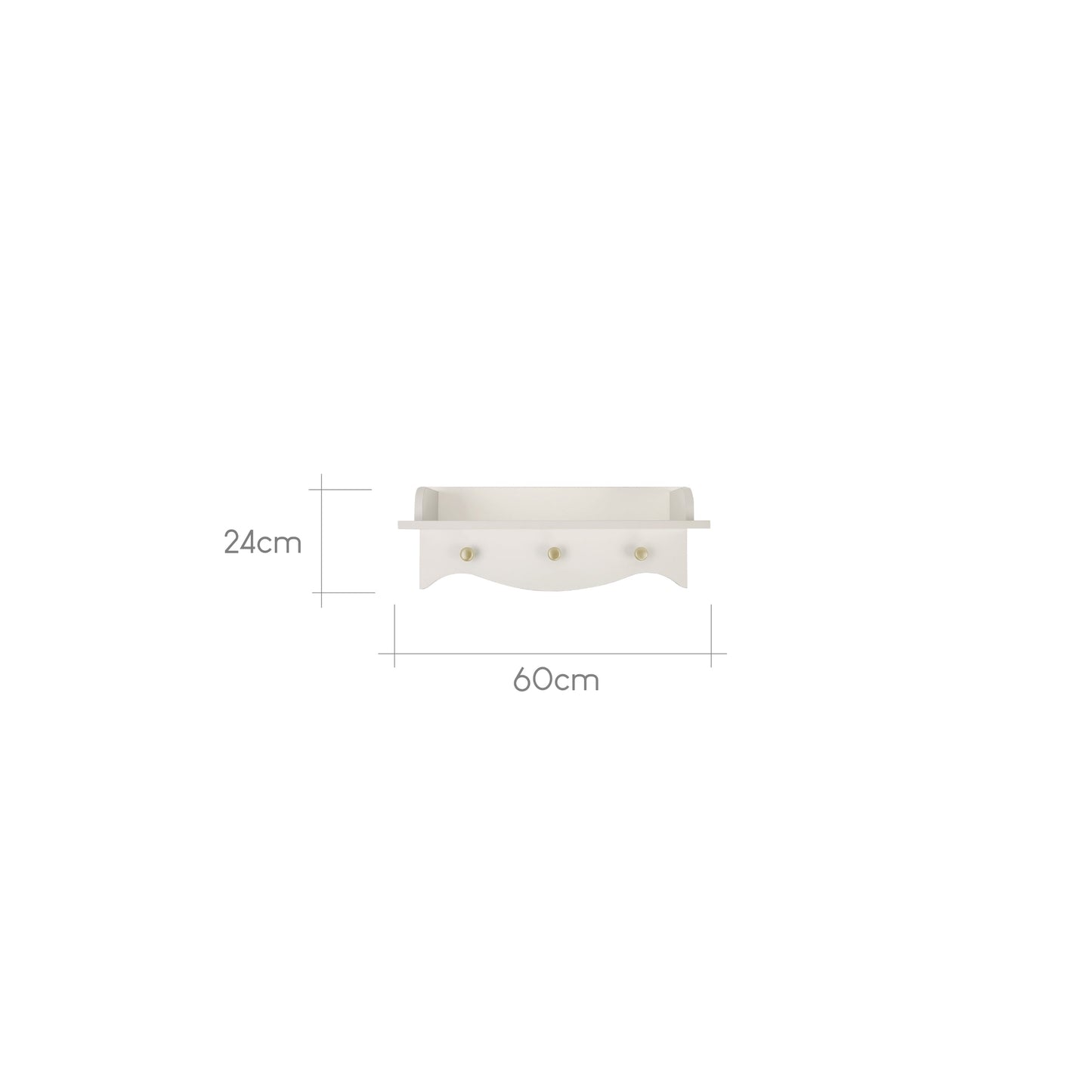 CuddleCo Clara Shelf - Cashmere/Ash