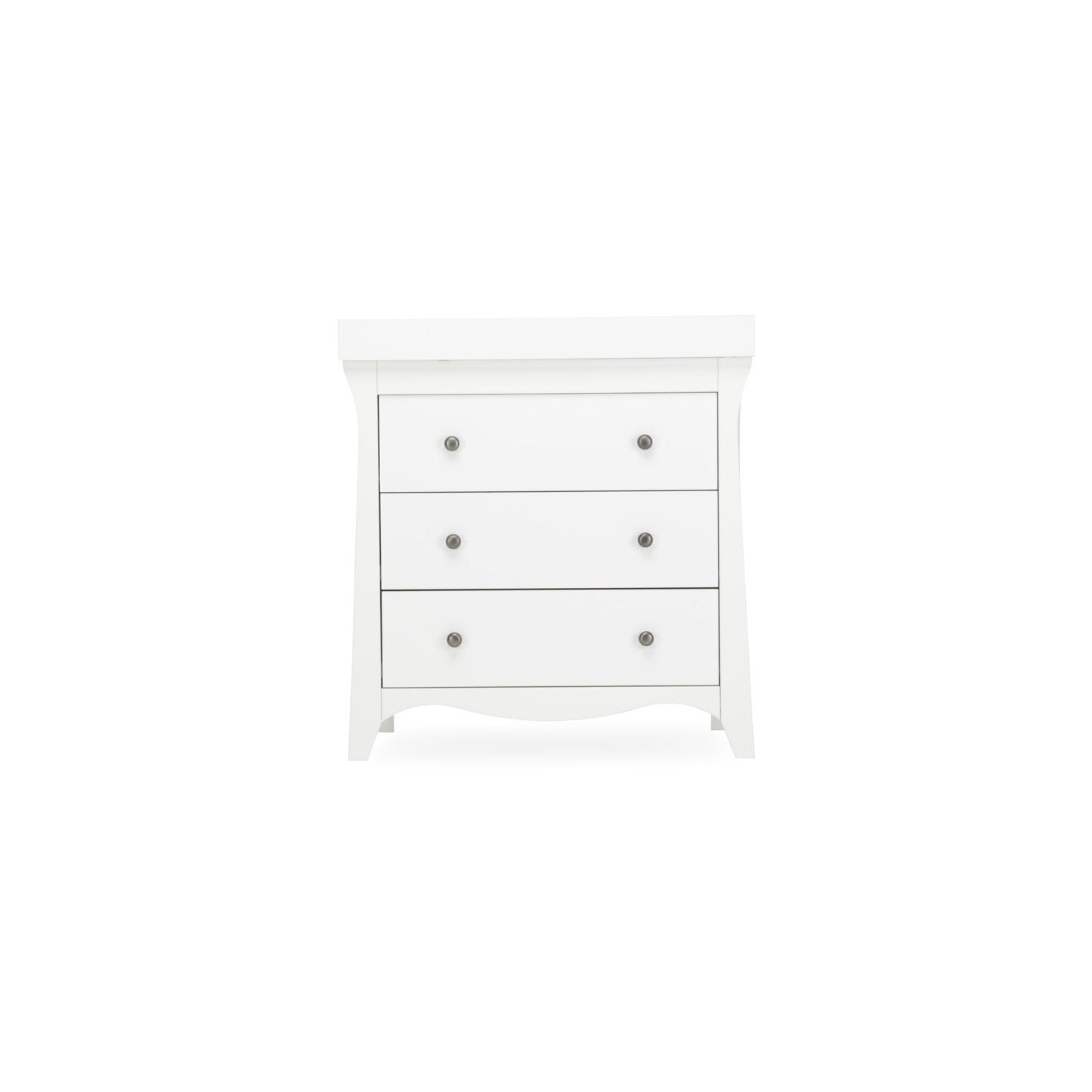 CuddleCo Clara 3 Drawer Dresser & Changer - White