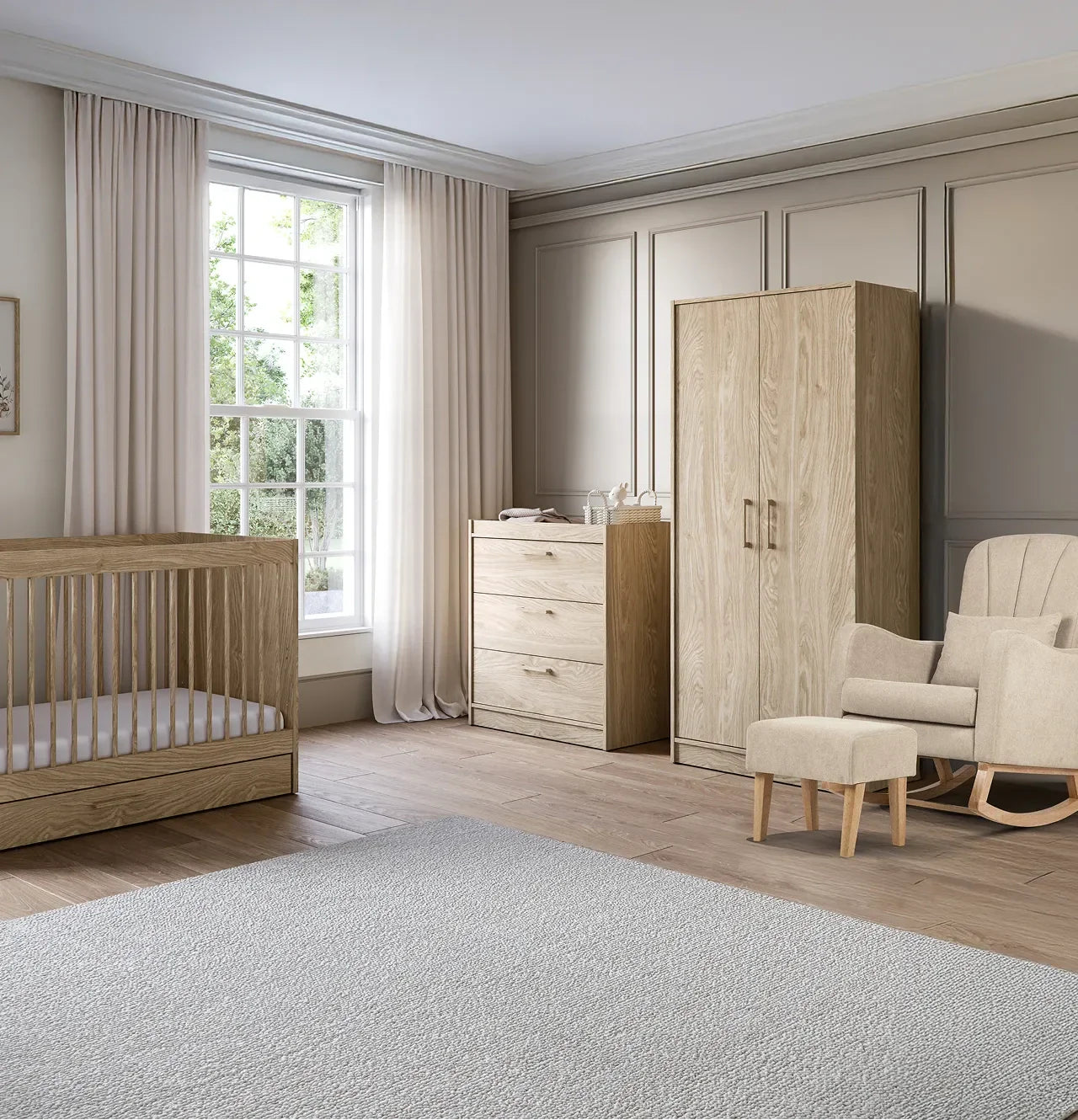 Silver Cross Geneva 4 Piece Nursery Set