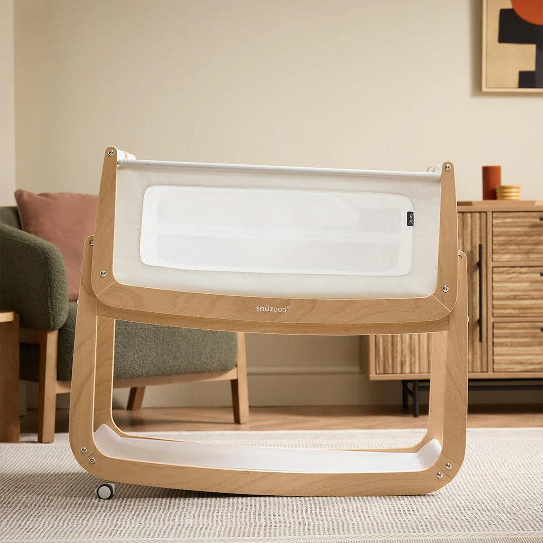 SnuzPod5 Bedside Crib - Natural