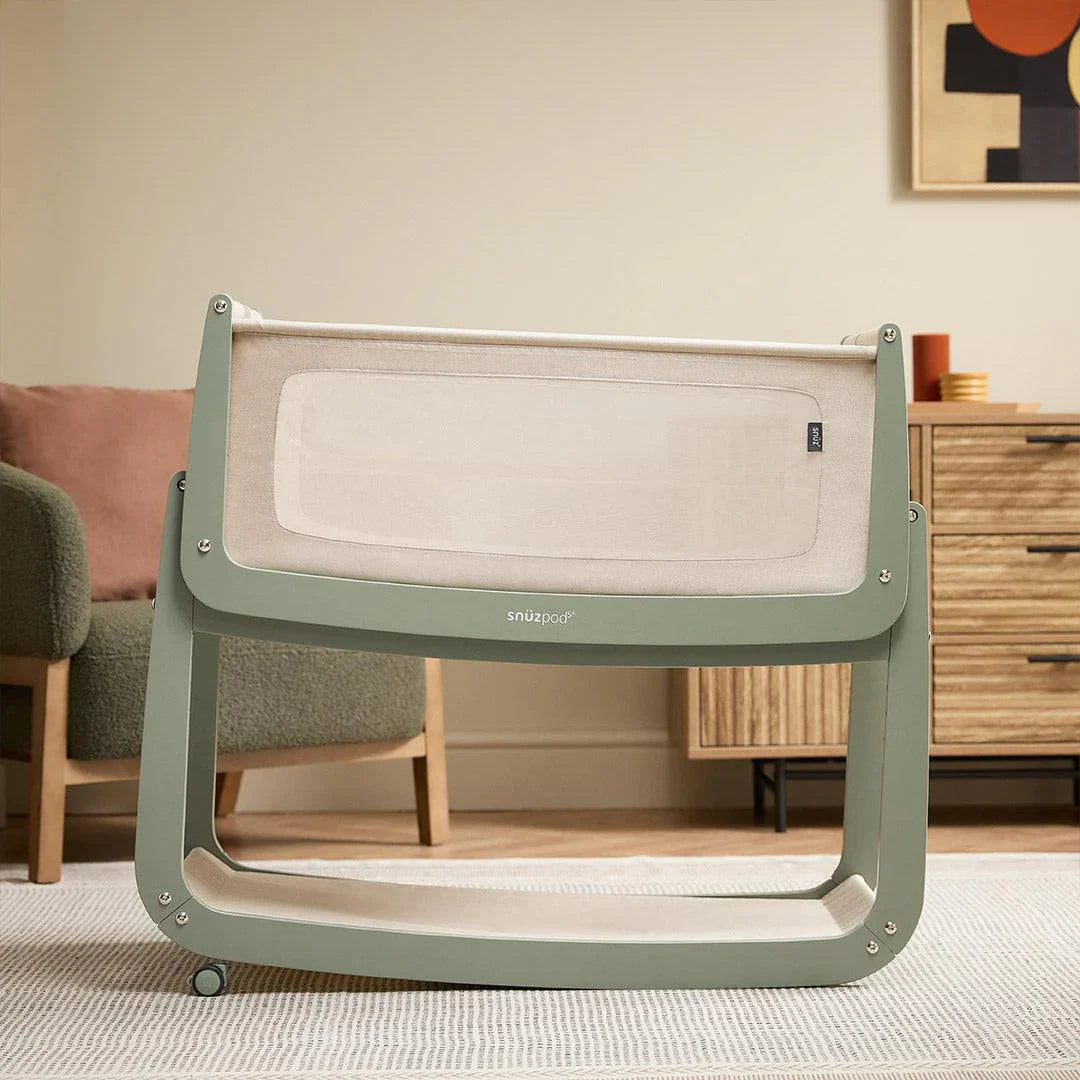 SnuzPod5 Bedside Crib - Sage