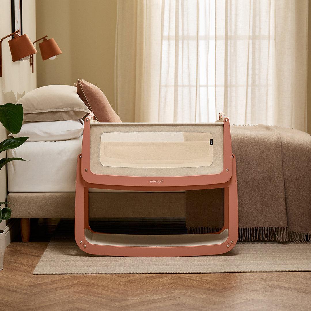 SnuzPod5 Bedside Crib - Terracotta